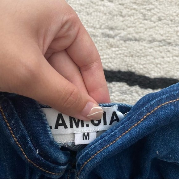 I AM GIA Blue Denim Corset Savannah Strapless Top - Picture 3 of 10